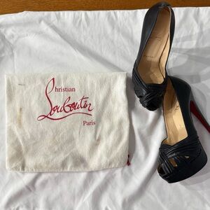 Christian Louboutin Red Bottom Black Patent Leather Heels